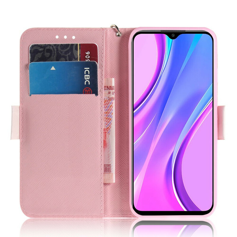 Housse Xiaomi Redmi 9 Hamsters à Lanière