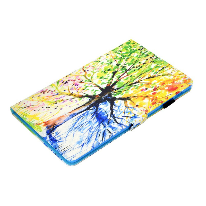 Housse Samsung Galaxy Tab S6 Lite Arbre Aquarelle