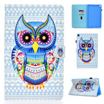 Housse Samsung Galaxy Tab S6 Lite Hibou Tribal