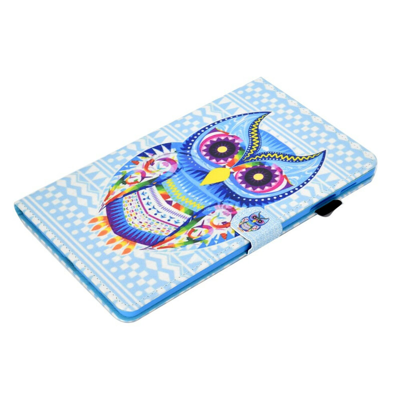 Housse Samsung Galaxy Tab S6 Lite Hibou Tribal