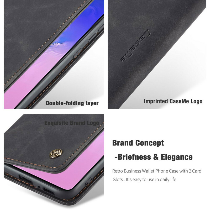 Flip Cover Samsung Galaxy S10 Lite CASEME Simili Cuir