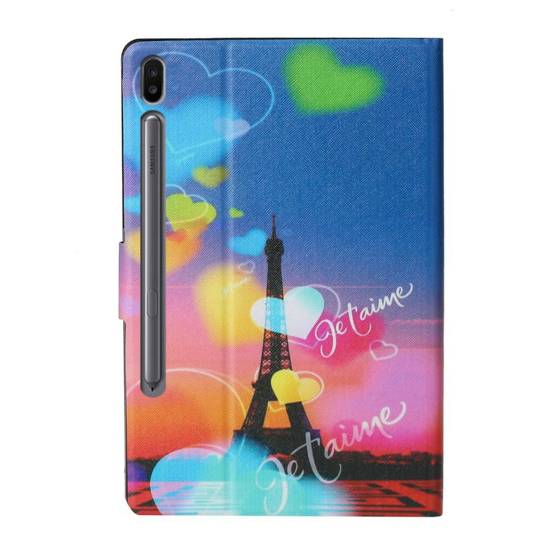 Housse Samsung Galaxy Tab S6 Paris Je t'Aime