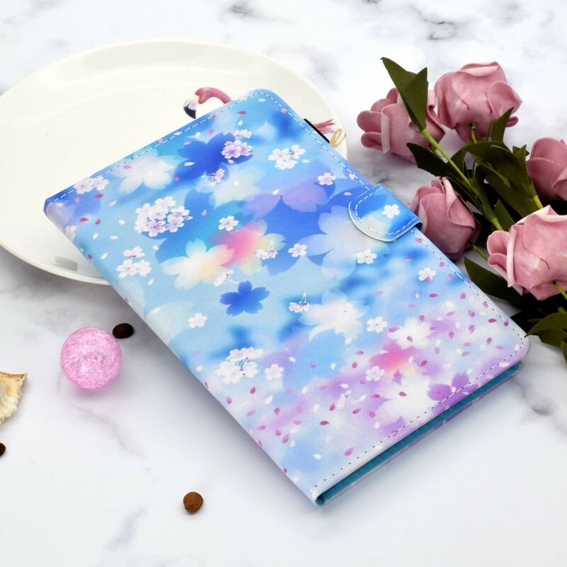 Housse Samsung Galaxy Tab S5e Fleurs Aquarelle