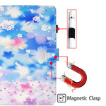 Housse Samsung Galaxy Tab S5e Fleurs Aquarelle