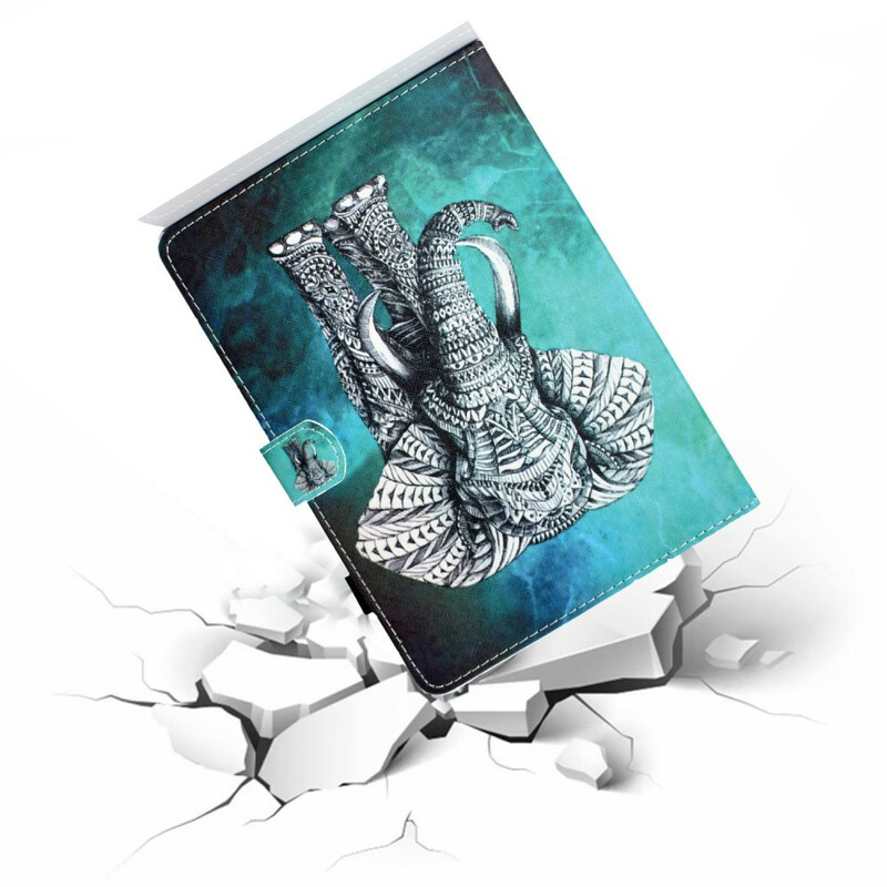 Housse Samsung Galaxy Tab S5e Éléphant Tribal