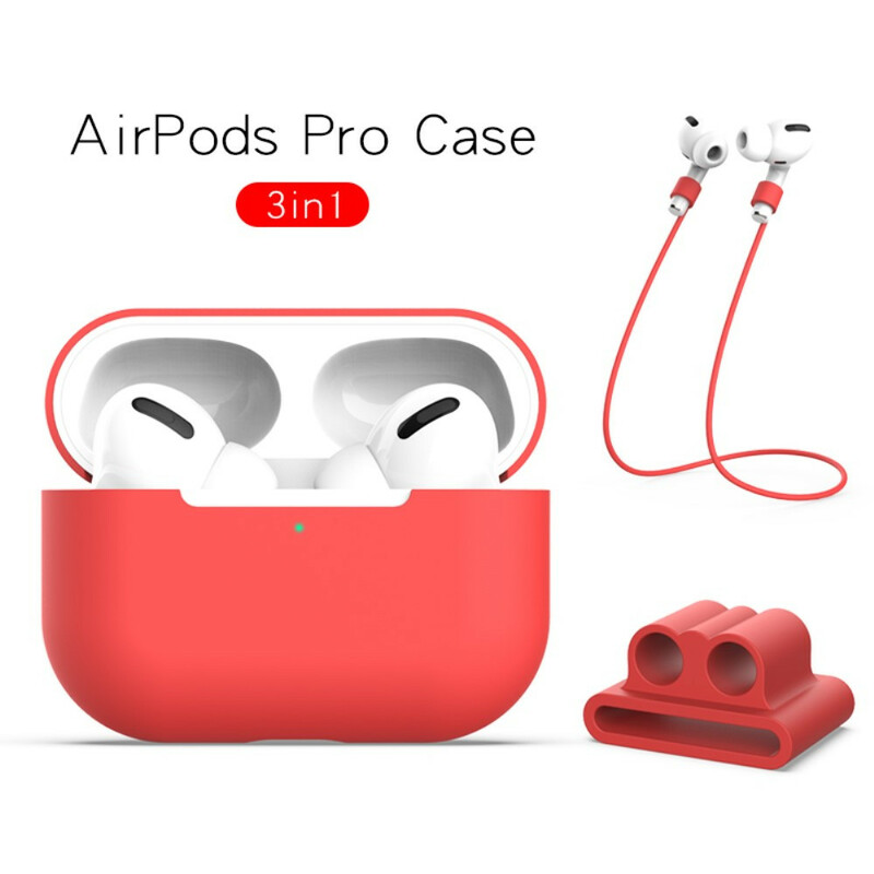 Coque AirPods Pro Silicone avec Cordon Écouteurs