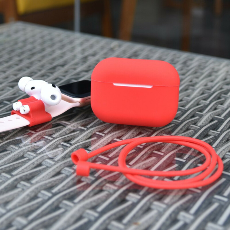 Coque AirPods Pro Silicone avec Cordon Écouteurs