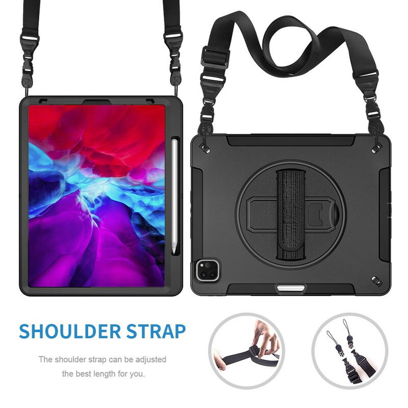 Coque iPad Pro 12.9" (2020) / (2018) Hybride avec Bandoulière