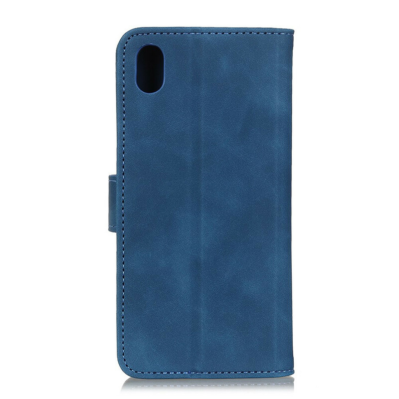 Housse Xiaomi Redmi 9A Effet Cuir Vintage KHAZNEH