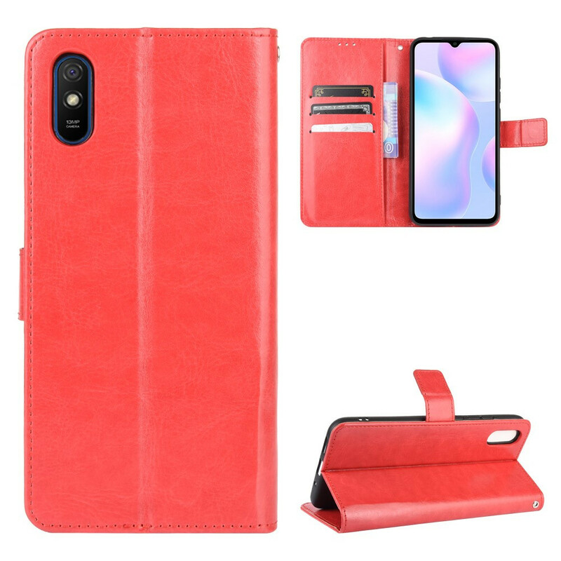 Housse Xiaomi Redmi 9A Simili Cuir Flashy