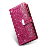 Housse Samsung Galaxy Note 20 Paillettes Portefeuille Zip