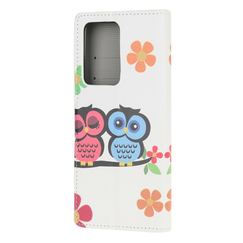 Housse Samsung Galaxy Note 20 Ultra Couple de Hiboux