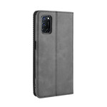 Flip Cover Oppo A72 Effet Cuir Vintage Stylisé