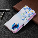 Housse Oppo A72 Papillons et Fleurs Peints