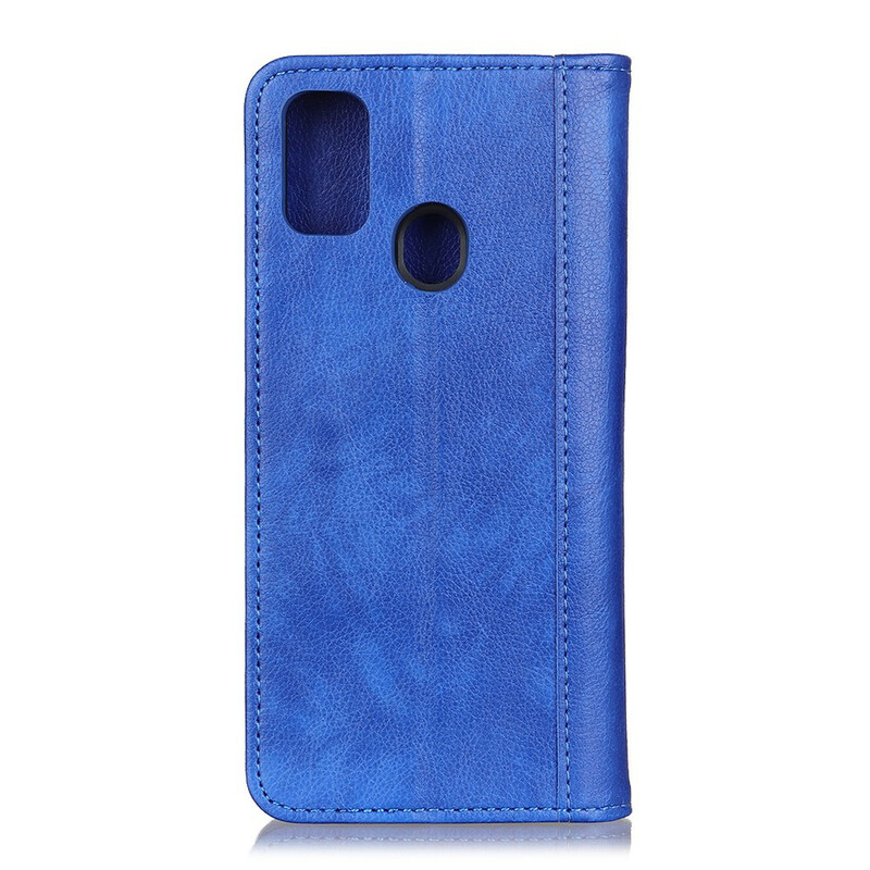 Flip Cover Xiaomi Redmi 9C Cuir Litchi Fendu Charme