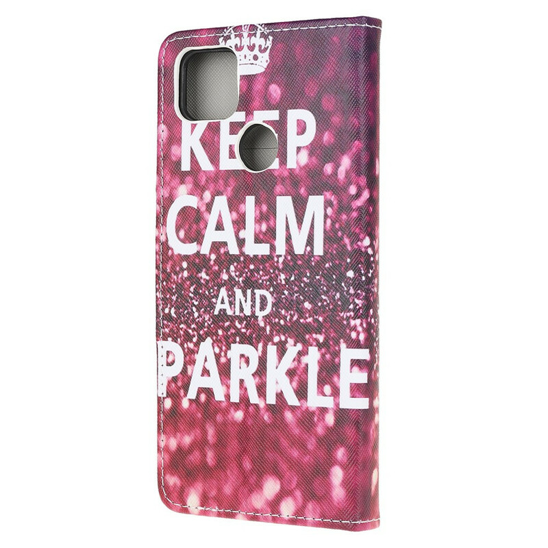 Housse Xiaomi Redmi 9C Keep Calm and Sparkle