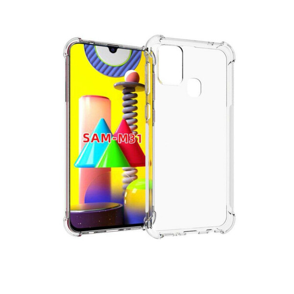 Coque Samsung Galaxy M31 Transparente Coins Renforcés