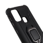 Coque Samsung Galaxy M31 Ring et Fibre Carbone