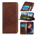 Flip Cover Samsung Galaxy Note 20 Ultra Cuir Fendu Élégance