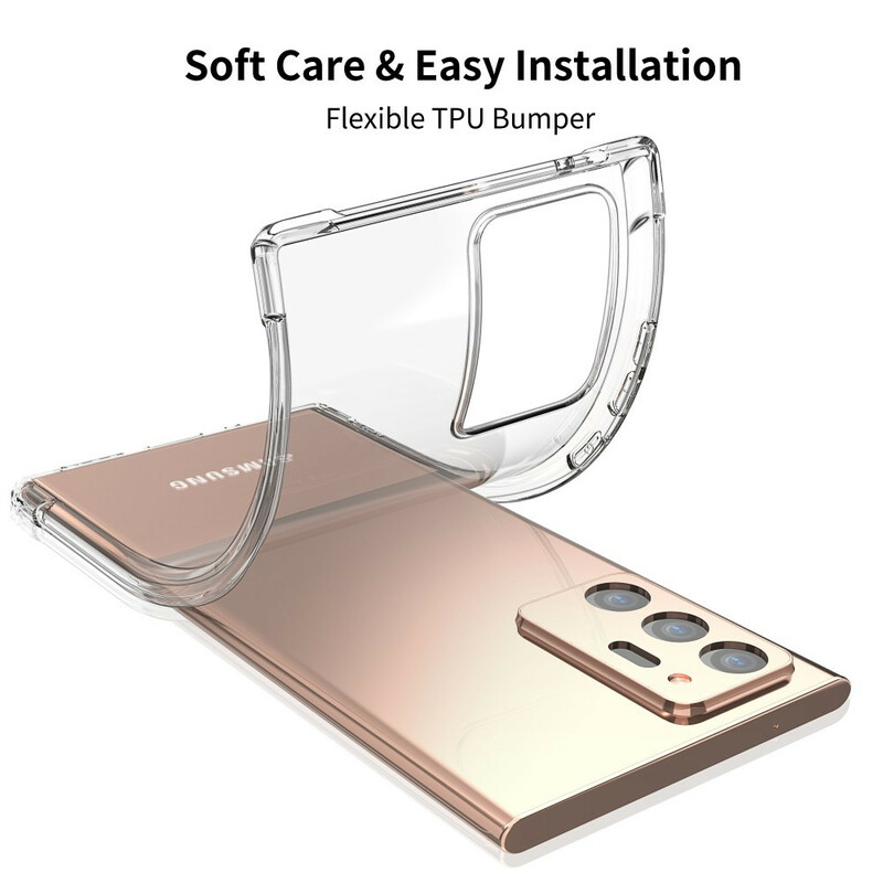 Coque Samsung Galaxy Note 20 Ultra Transparente LEEU Coussins