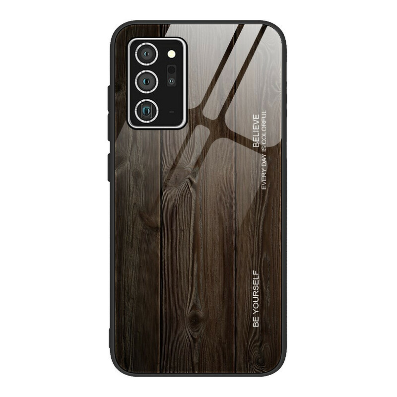 Coque Samsung Galaxy Note 20 Verre Trempé Design Bois