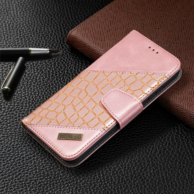 Housse Honor 9X Lite Effet Peau de Crocodile Classique