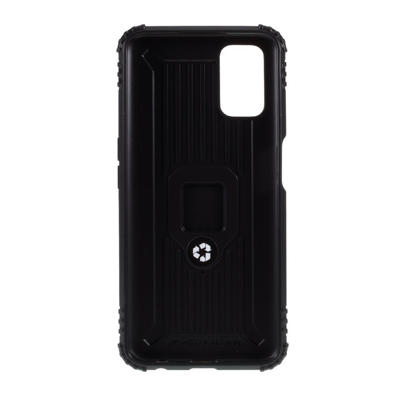 Coque Oppo A72 Ring et Fibre Carbone