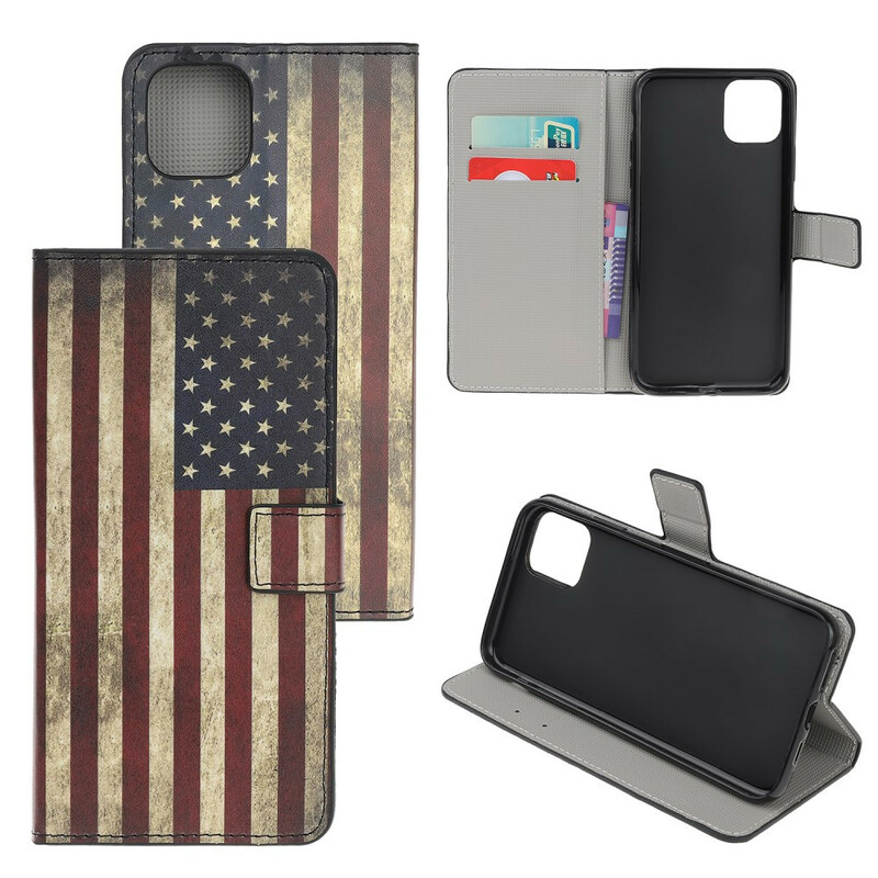 Housse iPhone 12 Drapeau USA