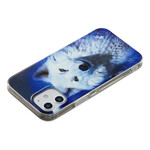 Coque iPhone 12 Série Loup Fluorescente