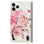 Housse iPhone 12 Arbre Rose