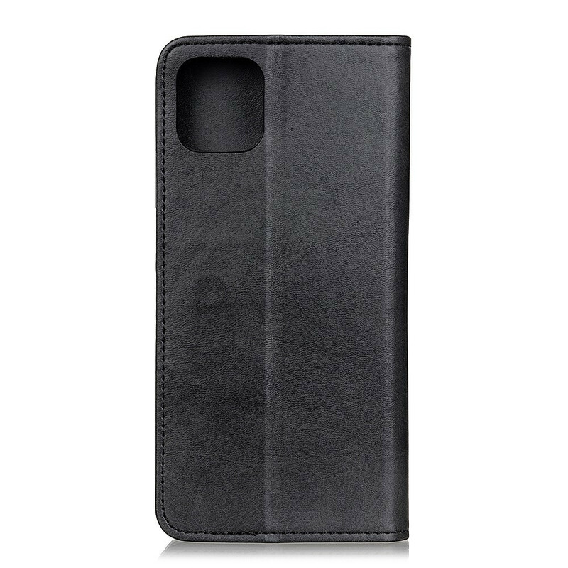 Flip Cover iPhone 12 Cuir Fendu Mat