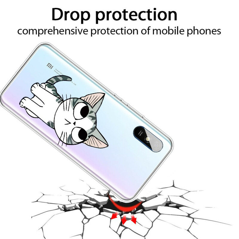 Coque Xiaomi Redmi 9A Regarde les Chats