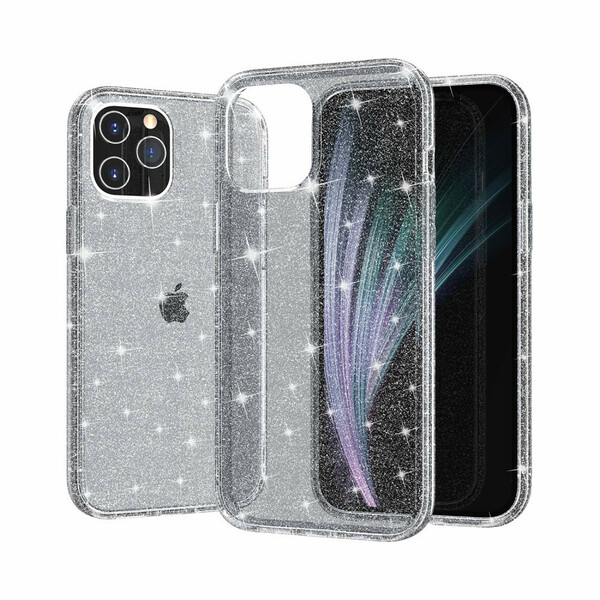 Coque iPhone 12 Transparente Paillettes