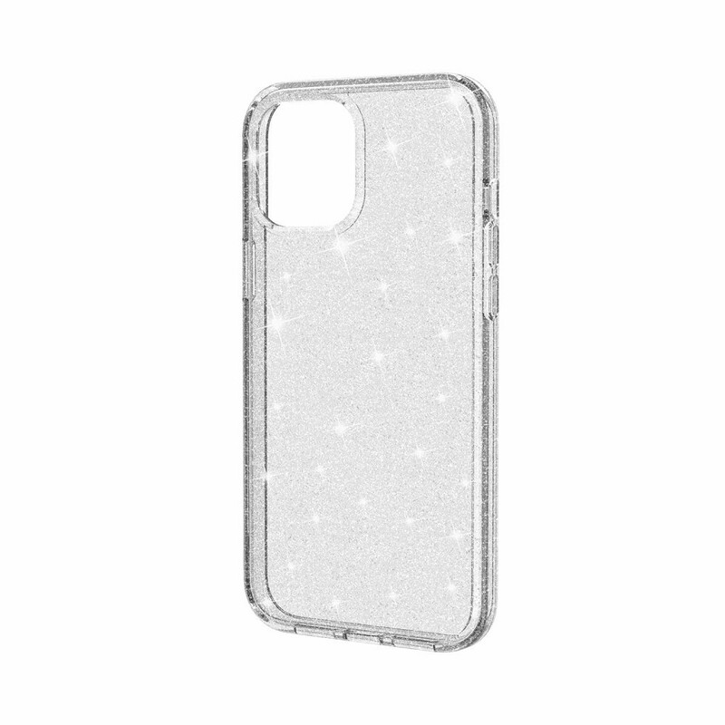 Coque iPhone 12 Transparente Paillettes