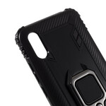 Coque Xiaomi Redmi 9A Ring Style Fibre Carbone