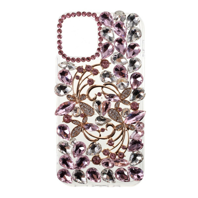 Coque iPhone 12 Pro Max Silicone et Strass