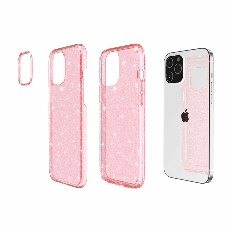 Coque iPhone 12 Pro Max Transparente Paillettes