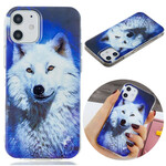 Coque iPhone 12 Max / 12 Pro Série Loup Fluorescente