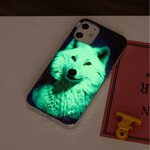 Coque iPhone 12 Max / 12 Pro Série Loup Fluorescente