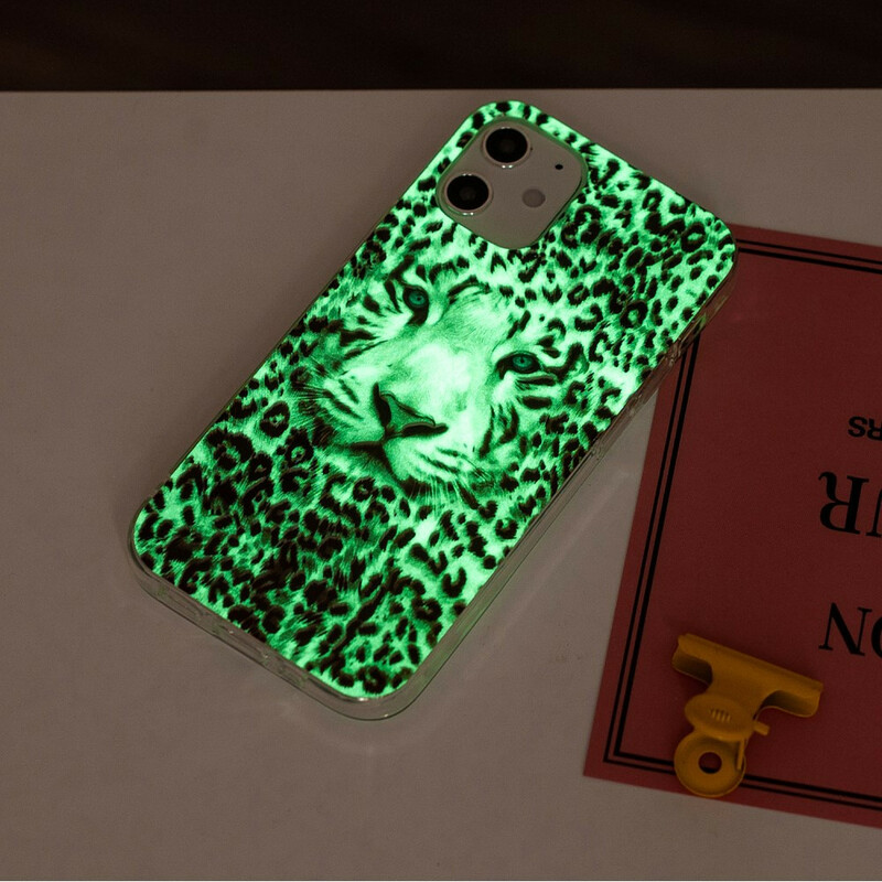 Coque iPhone 12 Max / 12 Pro Leopard Fluorescente