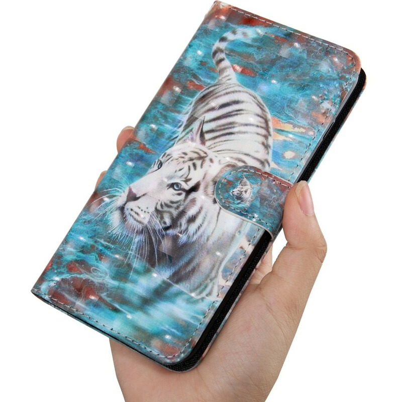 Housse iPhone 12 Max / 12 Pro Light Spot Lucien le Tigre