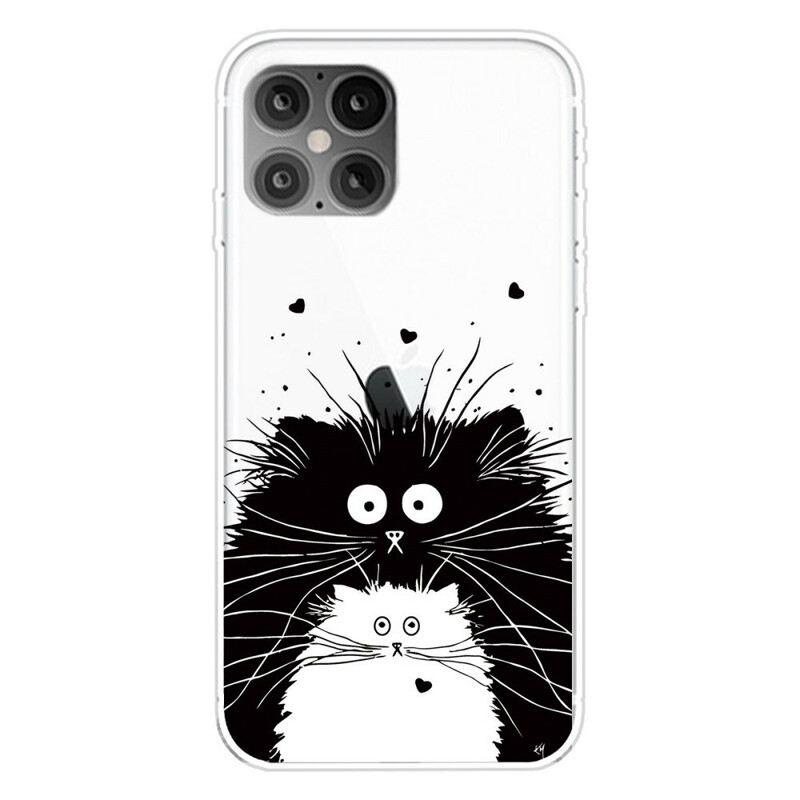 Coque iPhone 12 Max / 12 Pro Regarde les Chats