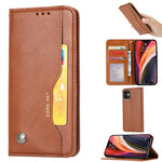 Flip Cover iPhone 12 Max / 12 Pro Simili Cuir Porte-Cartes