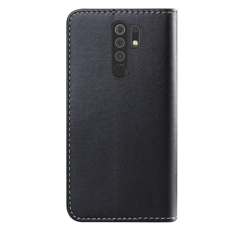 Housse Xiaomi Redmi 9 Effet Cuir Tricolore