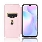 Flip Cover Xiaomi Redmi 9A Silicone Carbone Coloré