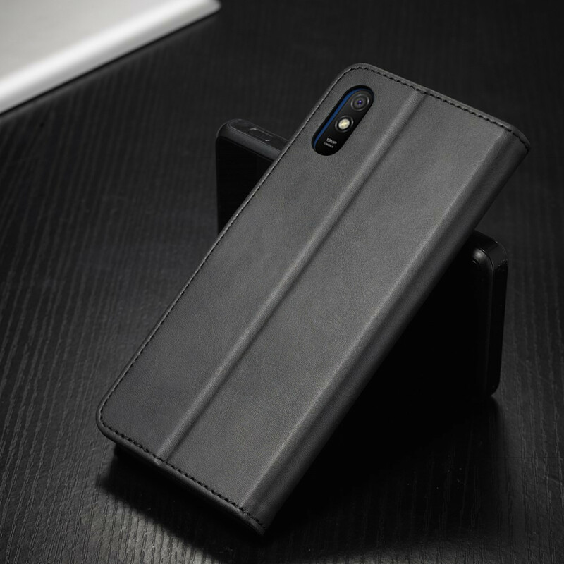 Housse Xiaomi Redmi 9A LC.IMEEKE Effet Cuir