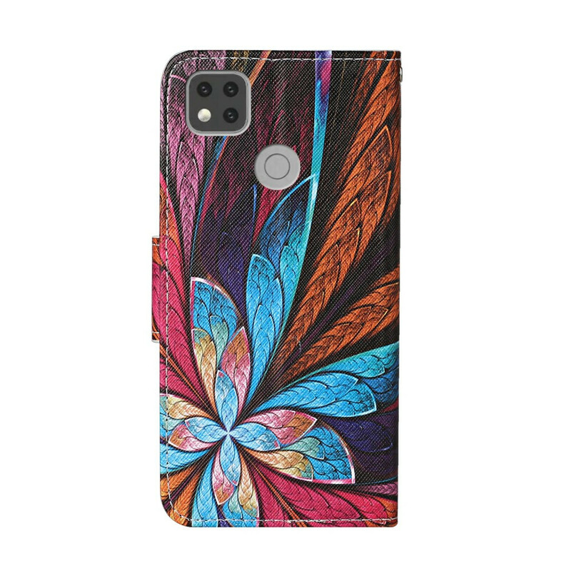 Housse Xiaomi Redmi 9C Fleur de Paon