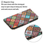 Housse iPhone 12 Pro Max Patchwork Mandalas avec Lanière