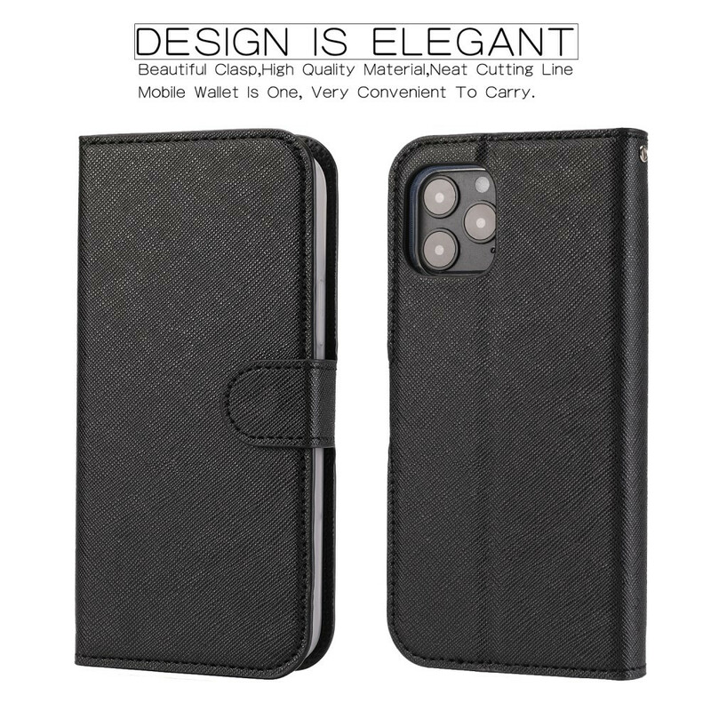 Housse iPhone 12 Max / 12 Pro Texturée avec Coque Détachable