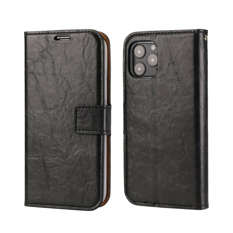 Housse iPhone 12 Max / 12 Pro Style Cuir Vielli Coque Détachable